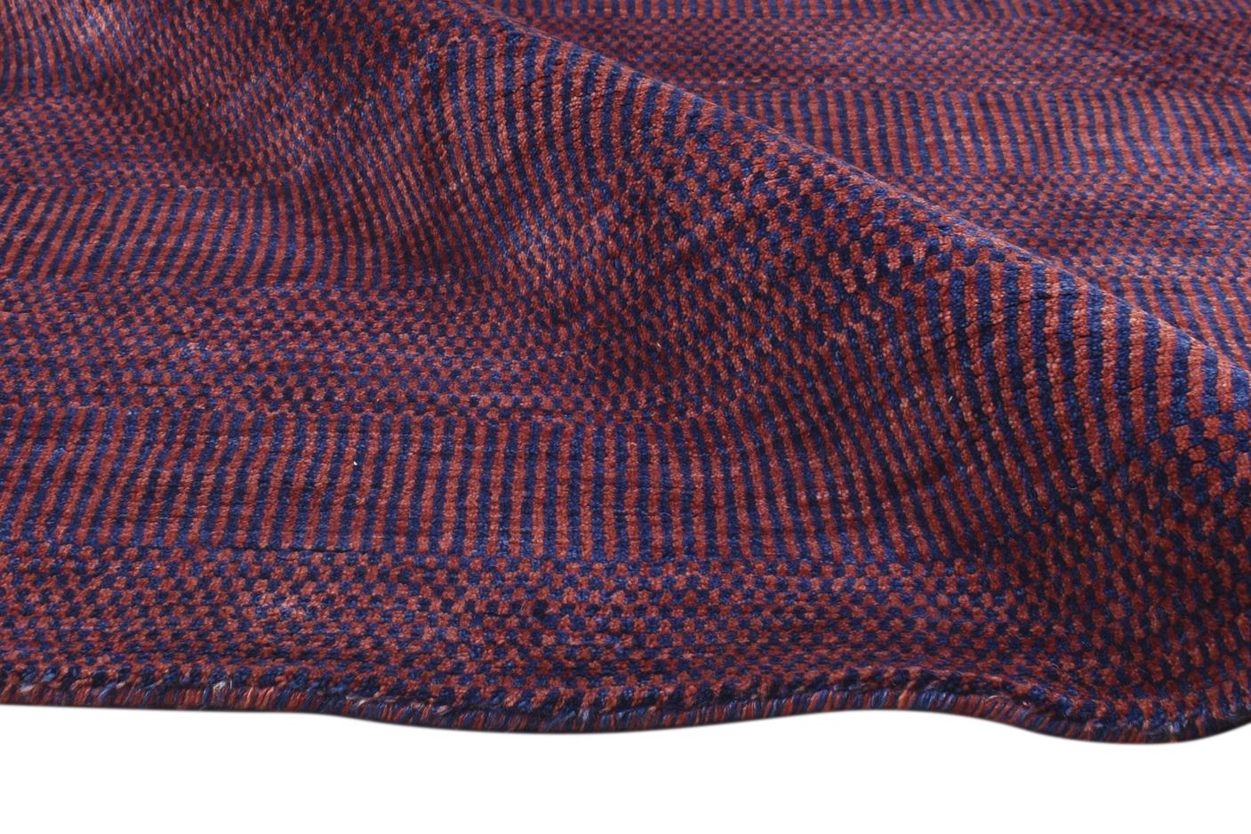 Handloom Purple Wool / Silk Rug 5' X 8' Modern Bohemian Solid Room Size Carpet 7864998232213