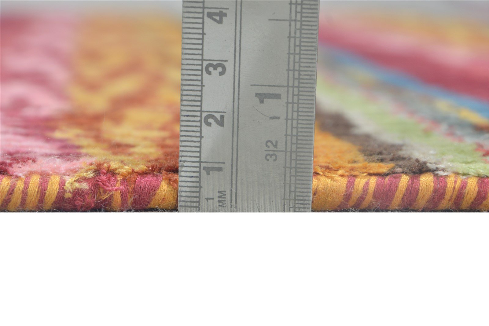 Handloom Red Silk Rug 5' X 8' Modern Bohemian Striped Room Size Carpet 7864891113621