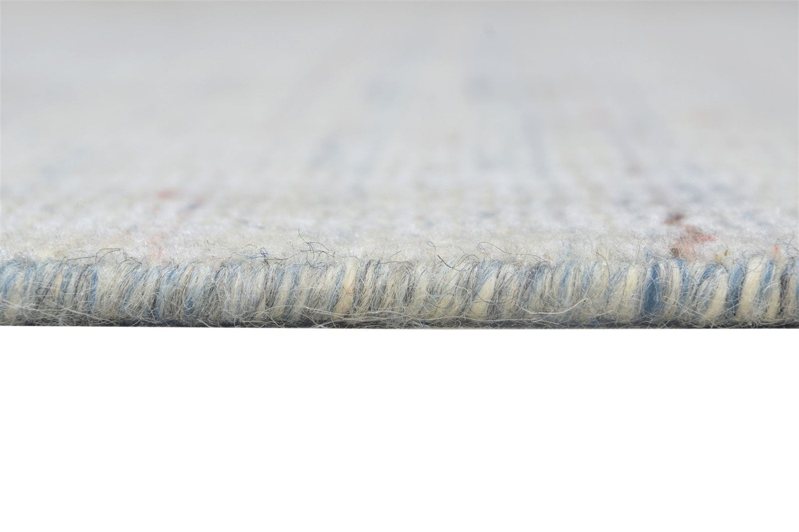 Handloom Silver Wool / Silk Rug 5X6 Modern Scandinavian Solid Room Size Carpet 7864154390677