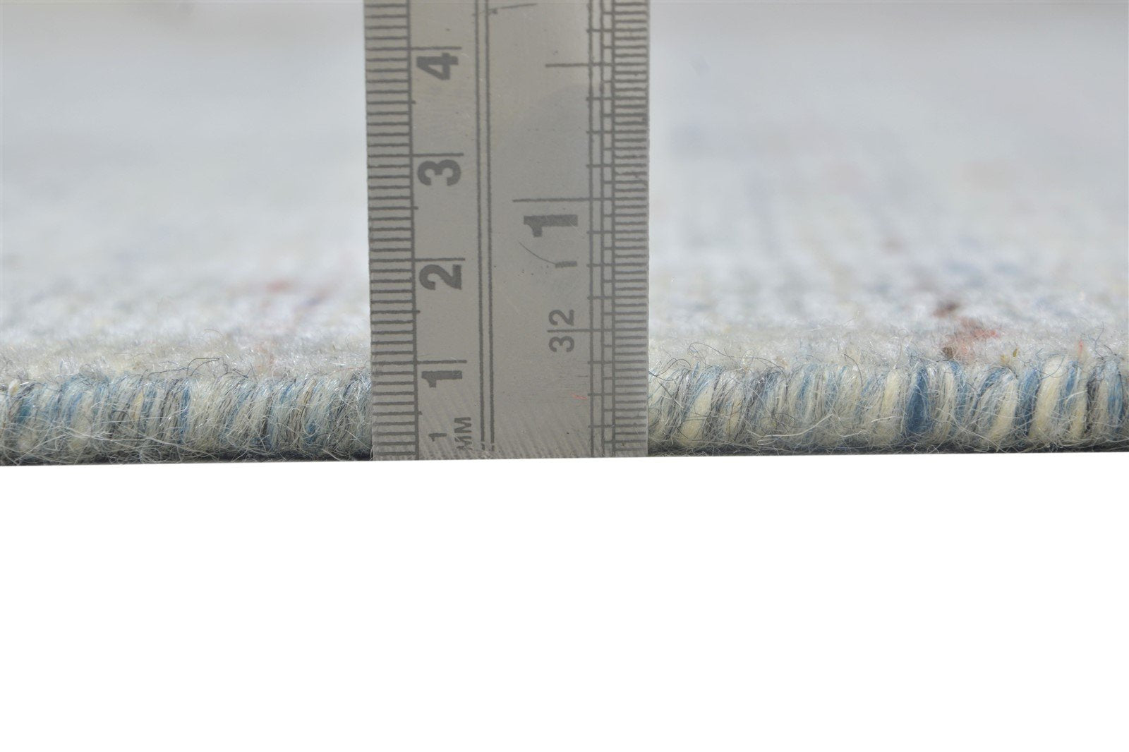Handloom Silver Wool / Silk Rug 5X6 Modern Scandinavian Solid Room Size Carpet 7864154390677