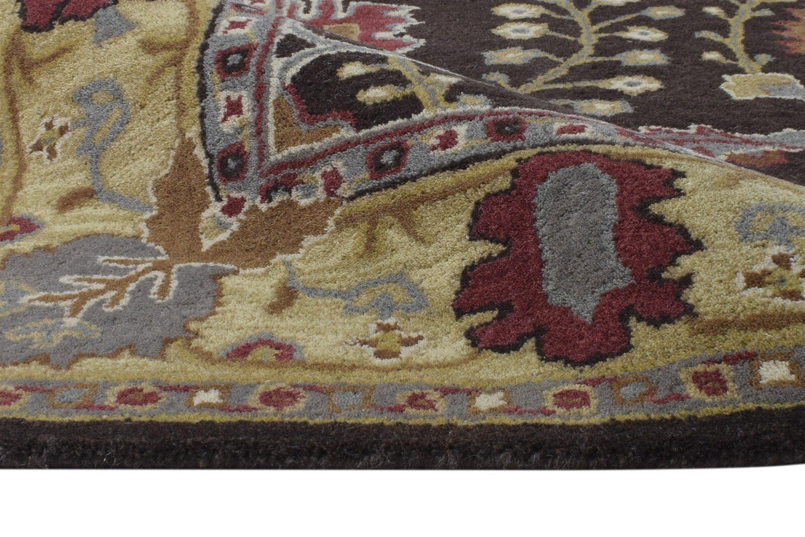 Handmade Oushak Rug Brown Wool Rug Persian Oriental Brandon 8742960758933