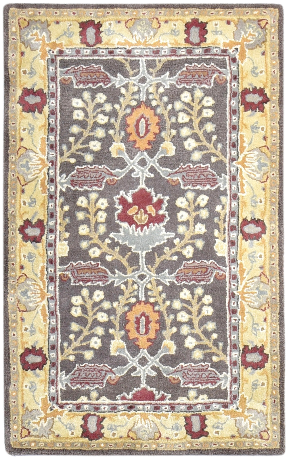 Handmade Oushak Rug Brown Wool Rug Persian Oriental Brandon 8742960758933