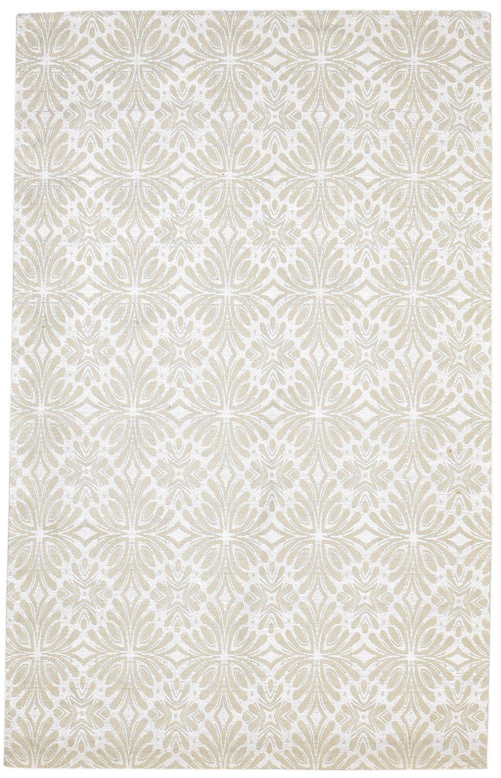 Helga Jacquard Loom Brown Jacquard Rug 5' X 8' Modern French Floral 7864464998549