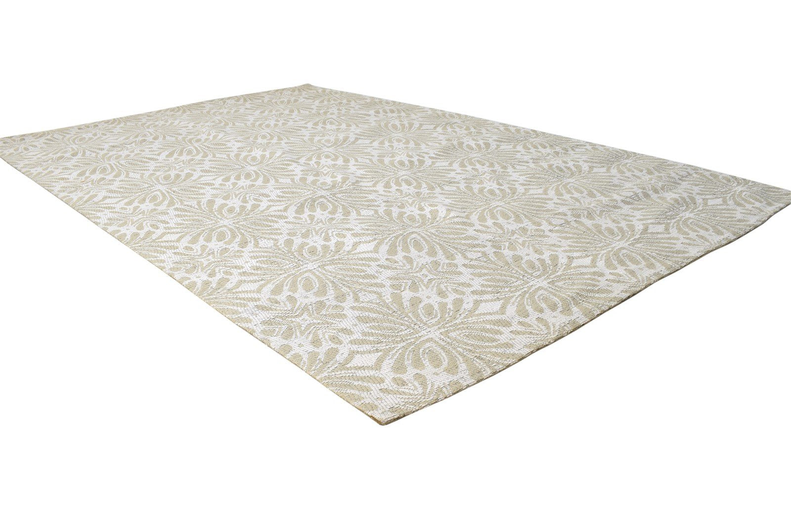 Helga Jacquard Loom Brown Jacquard Rug 5' X 8' Modern French Floral 7864464998549