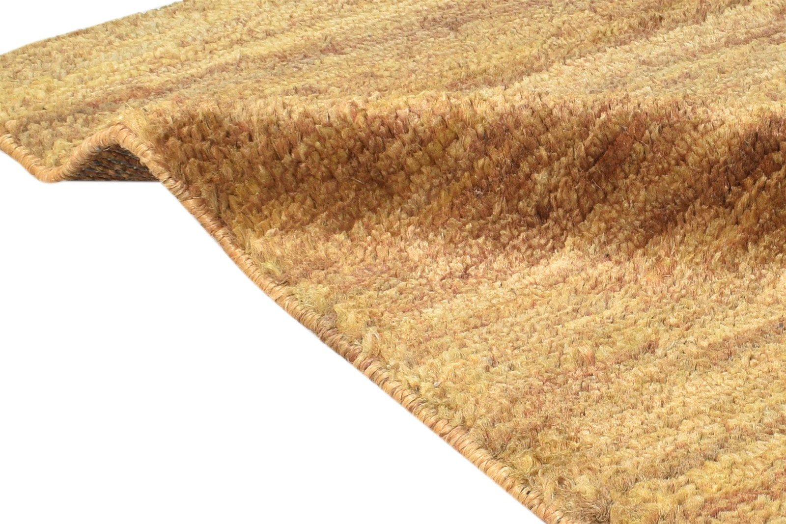 Hemp Brown Rug 2' X 3' Modern Hand Knotted Scandinavian Solid Small Carpet 7865141788821
