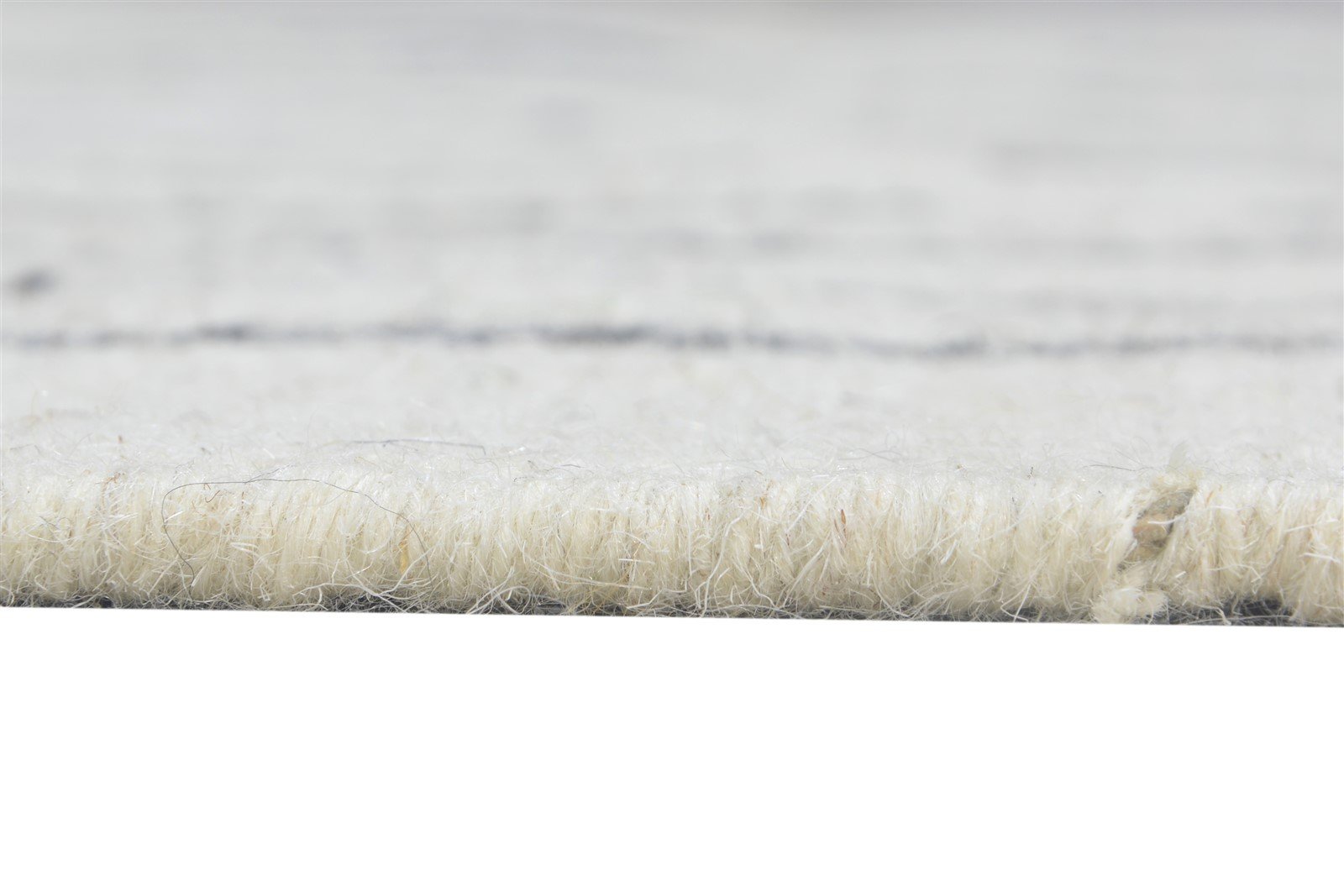 Ivory Wool Rug 4' X 5' Modern Dhurrie Scandinavian Abstract Room Size Carpet 7865139822741