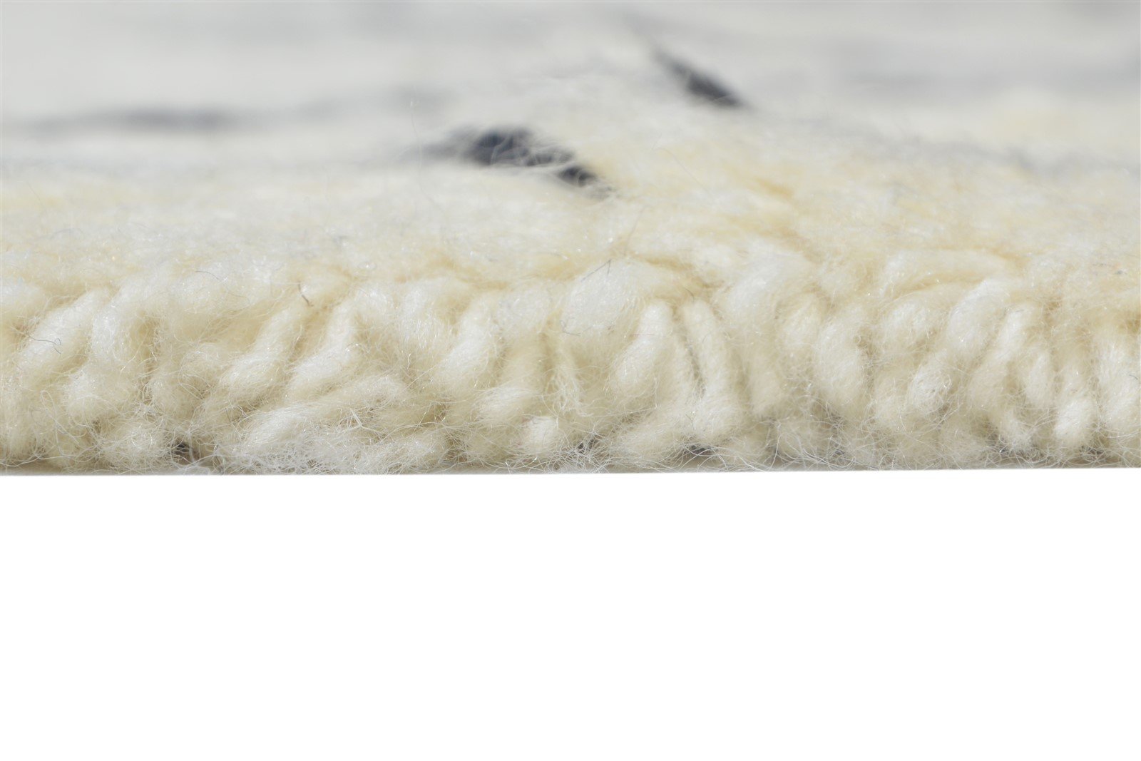 Ivory Wool Rug 5' X 6' Modern Hand Woven Moroccan Diamond Room Size Carpet 7864151474325