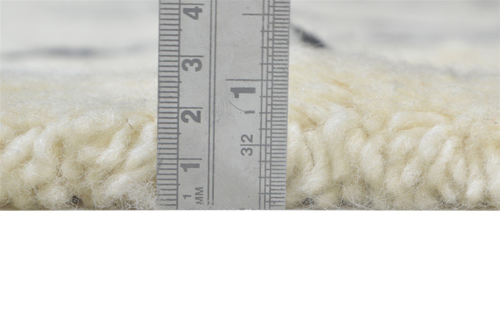 Ivory Wool Rug 5' X 6' Modern Hand Woven Moroccan Diamond Room Size Carpet 7864151474325