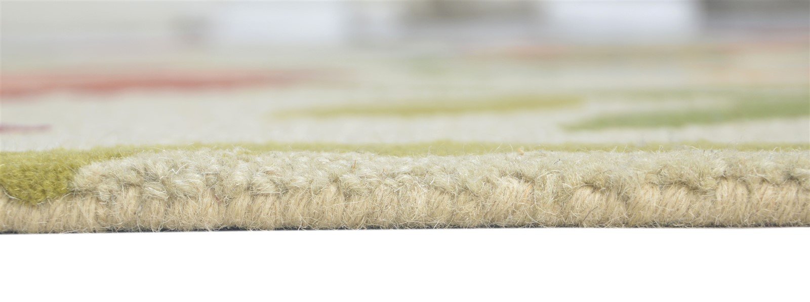 Ivory Wool Rug 5' X 7' Modern Hand Tufted French Floral Room Size Carpet 7860687175829