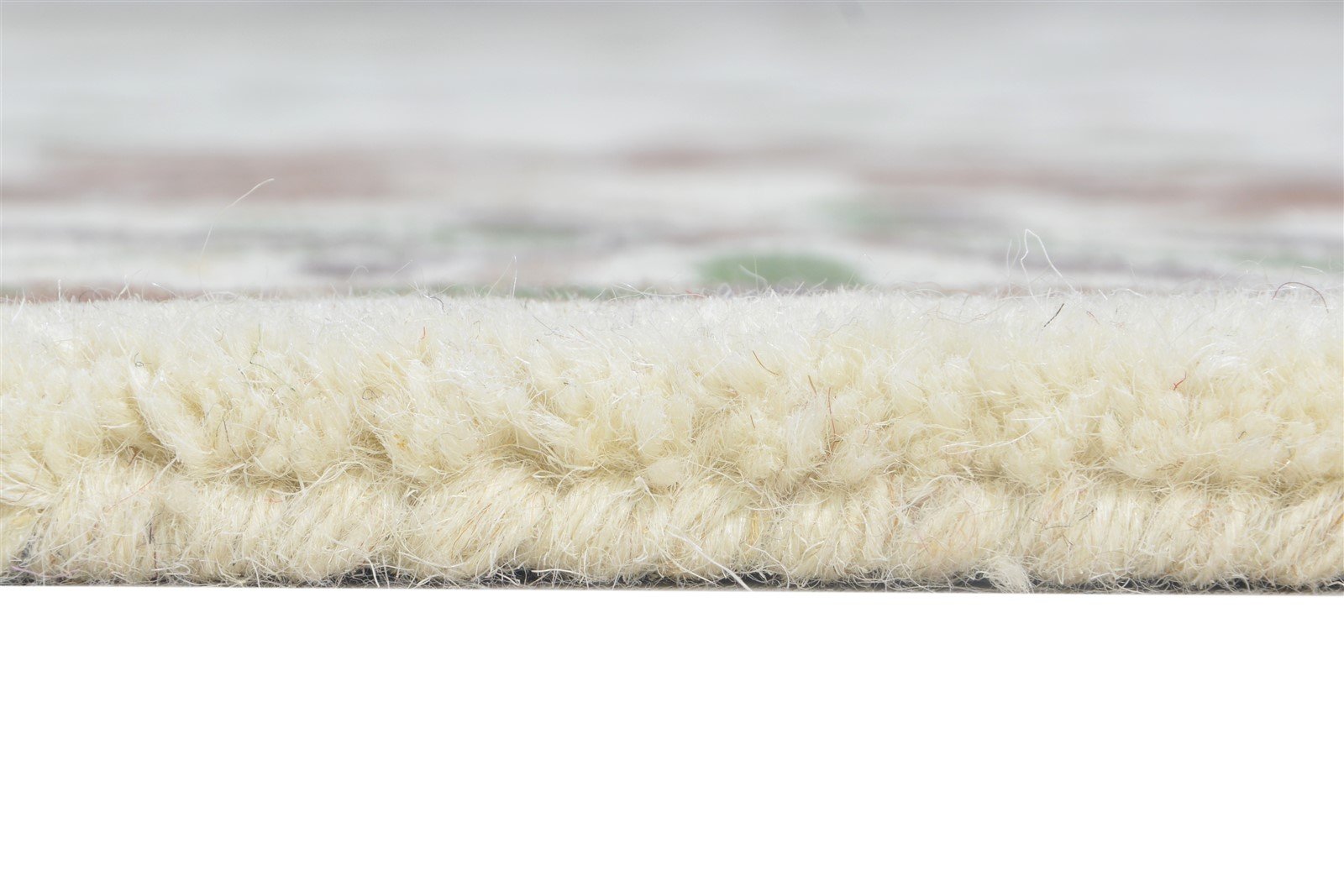 Ivory Wool Rug 5' X 7' Modern Hand Tufted French Floral Room Size Carpet 7864995578005