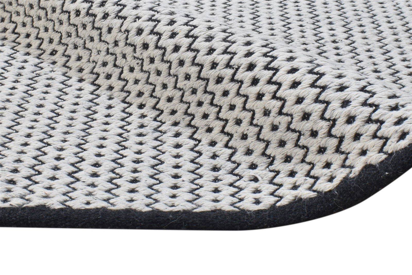 Ivory Wool Rug 5' X 8' Modern Dhurrie Scandinavian Nordic Room Size Carpet 7865041322133
