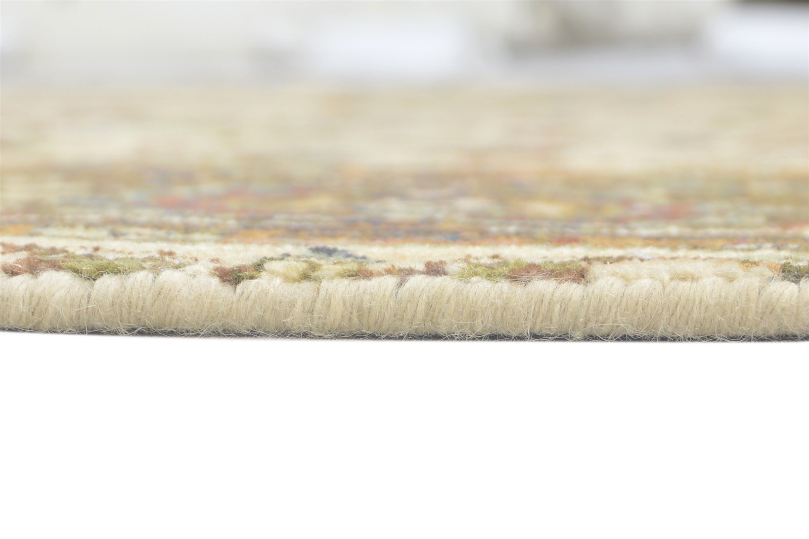 Ivory Wool Rug 6' X 9' Persian Hand Knotted Kashan Oriental Room Size Carpet 7860693893269