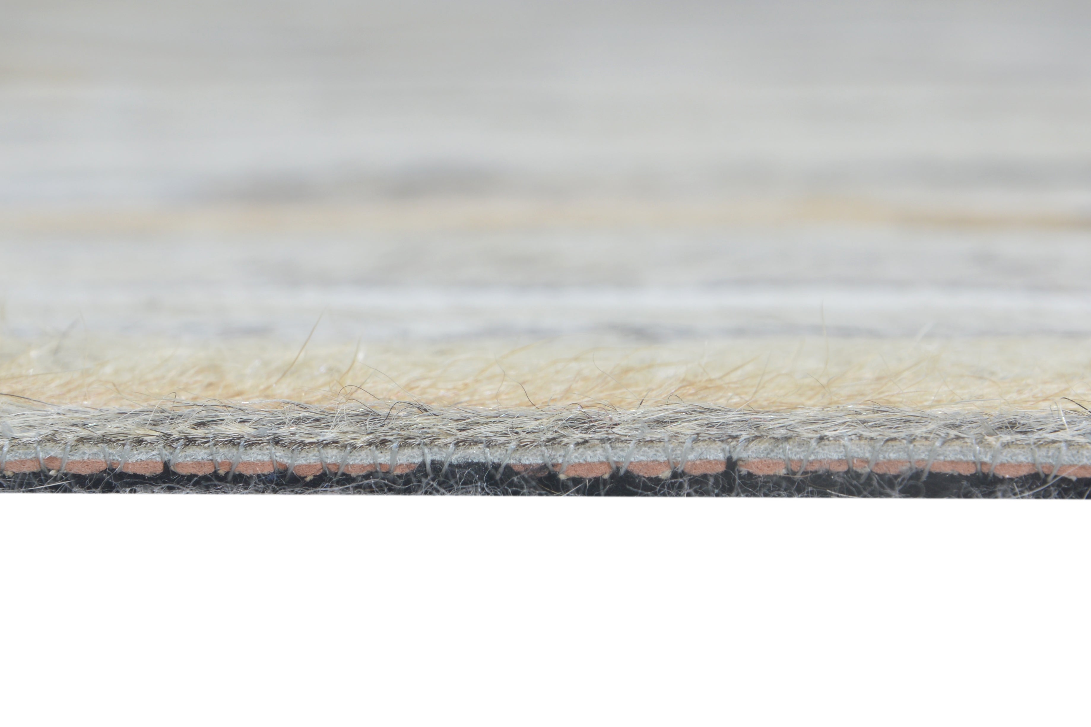 Ivory and Gray Striped Leather Rug, Cowhide Rug Patchwork Rug, Modern Area Rug 8720678322325
