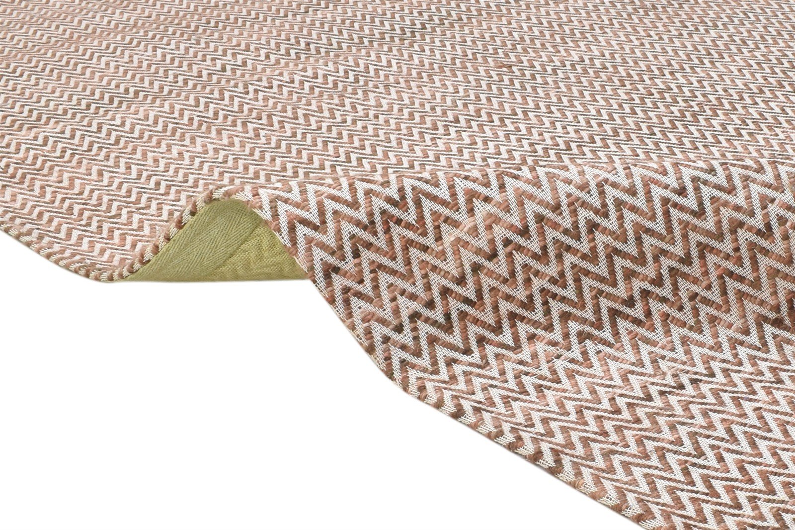 Jacquard Brown Rug 5X7 Modern Jacquard Loom Scandinavian Chevron Room Size 7864477941909