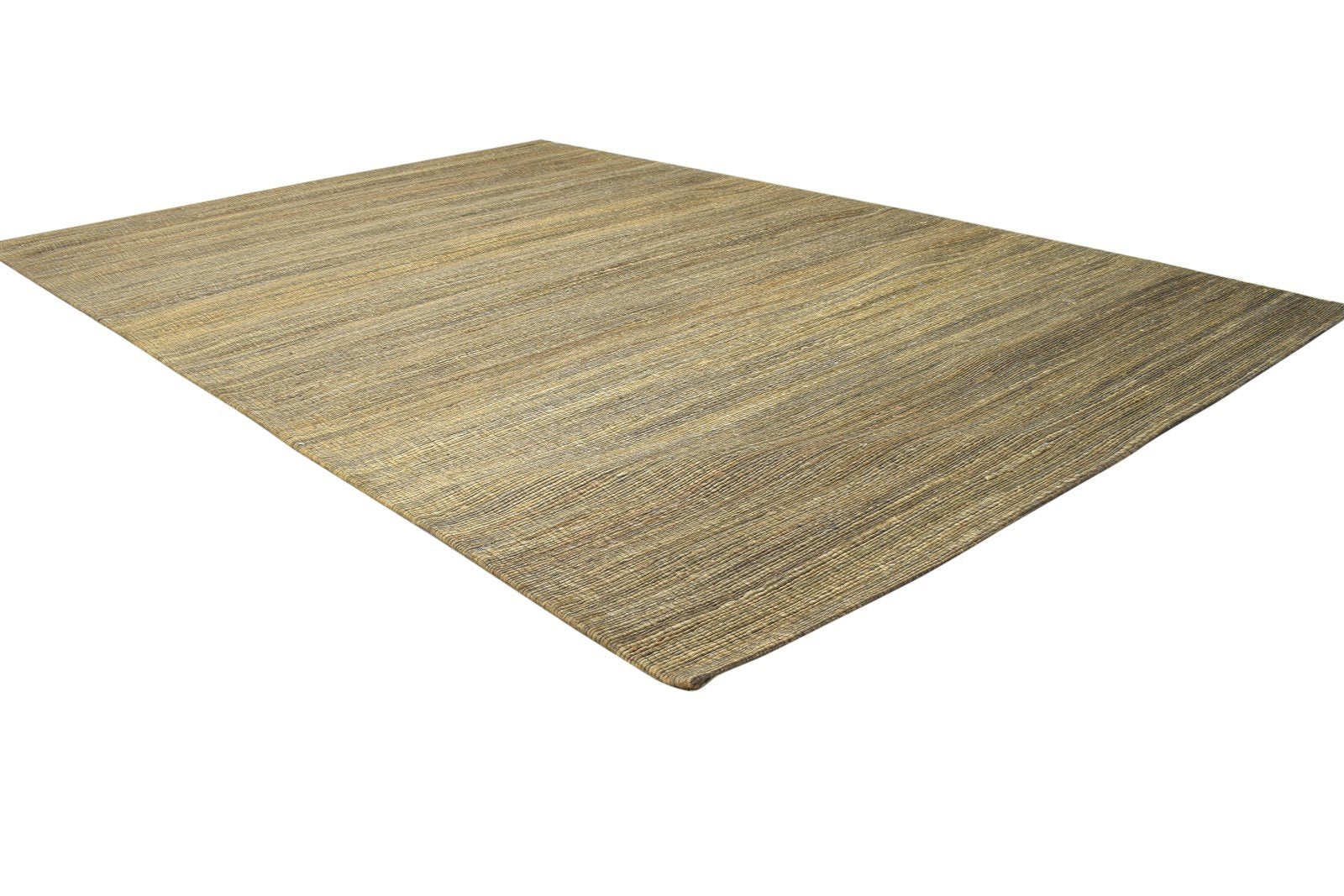 Jacquard Loom Brown Jute Rug 5' X 7' Modern Scandinavian Solid Room Size Carpet 7864479056021