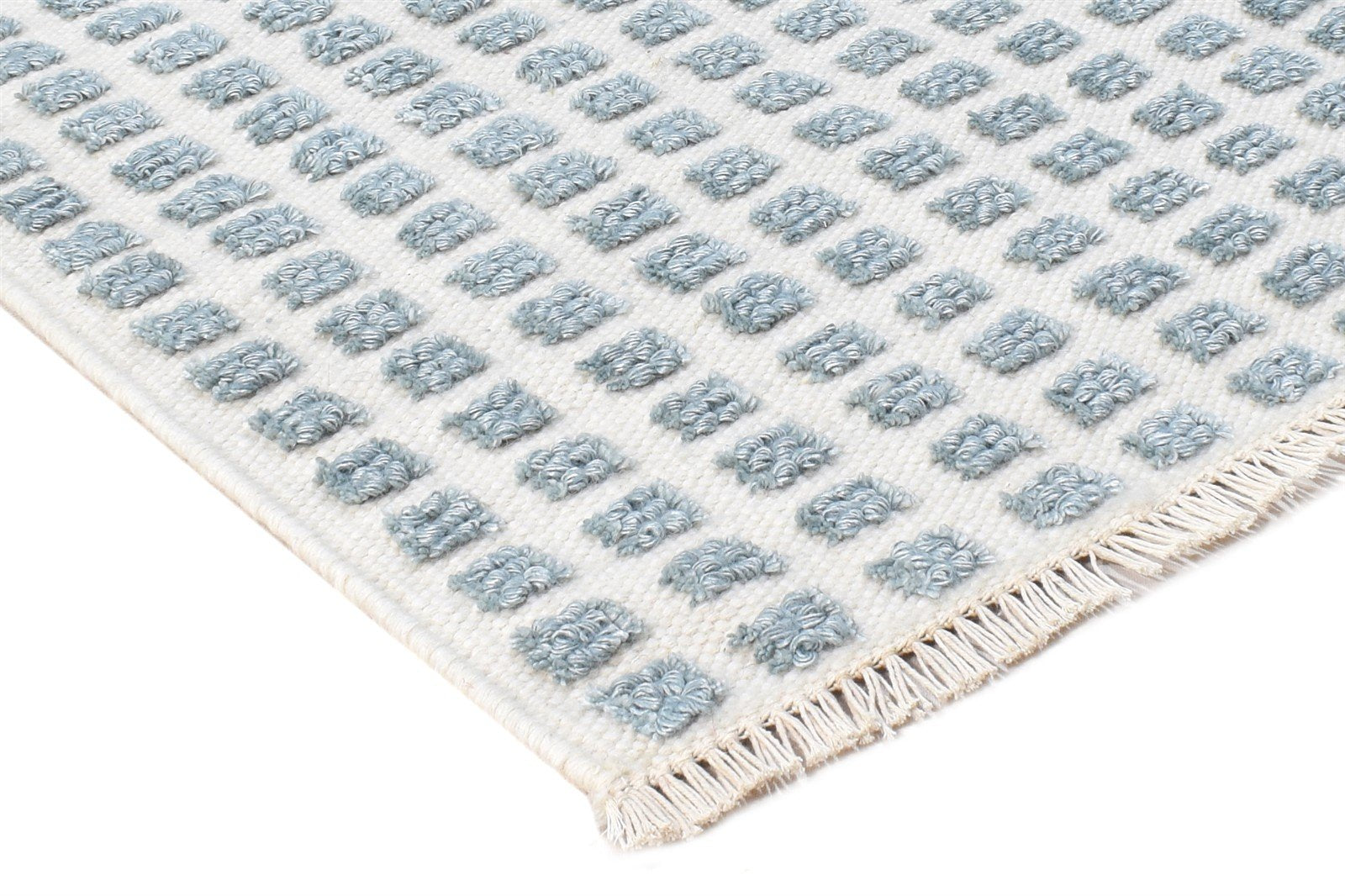 Jacquard Loom Cream New Zealand Wool Rug 2X3 Modern Scandinavian Abstract Small 7865104662677