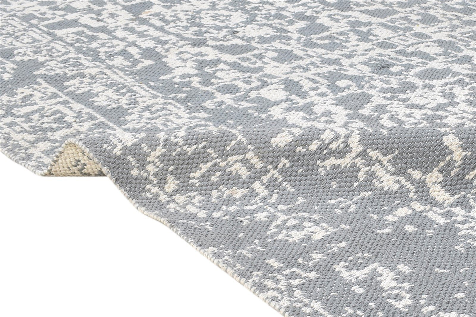 Jacquard Loom Dark Grey Pet Yarn Rug 5X8 Modern Oriental Abstract Room Size 7865074942101