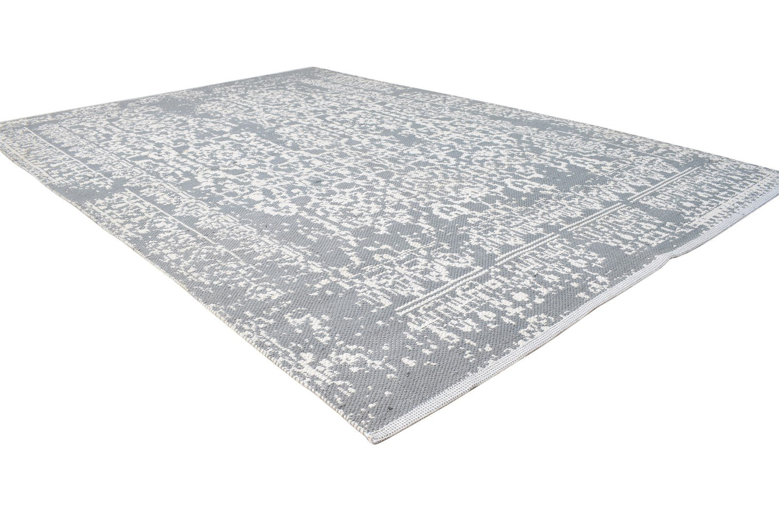 Jacquard Loom Dark Grey Pet Yarn Rug 5X8 Modern Oriental Abstract Room Size 7865074942101