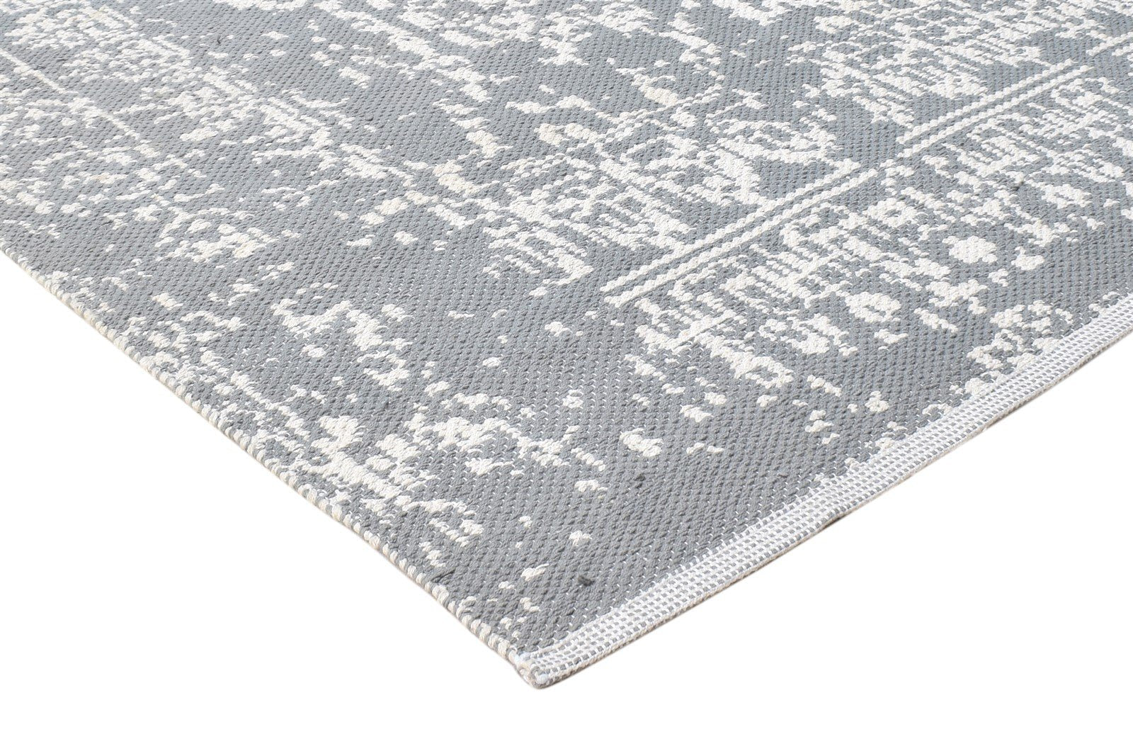 Jacquard Loom Dark Grey Pet Yarn Rug 5X8 Modern Oriental Abstract Room Size 7865074942101
