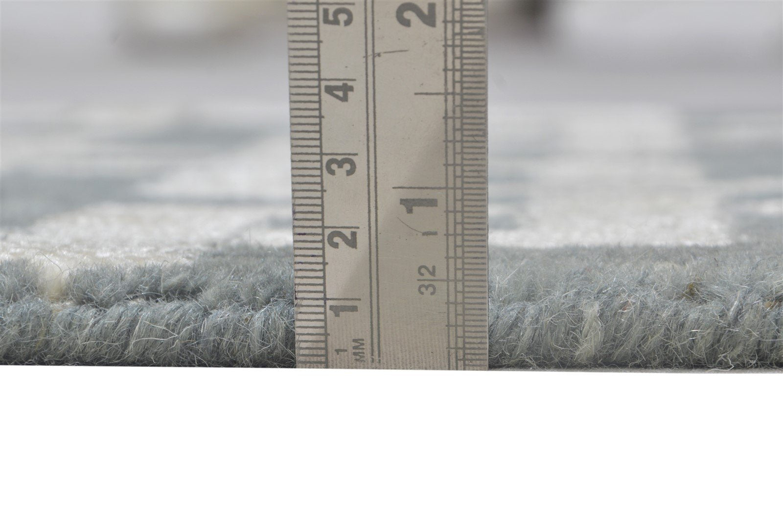 Jacquard Loom Dark Grey Silk Rug 2X3 Modern Scandinavian Geometric Small Carpet 7864181457045