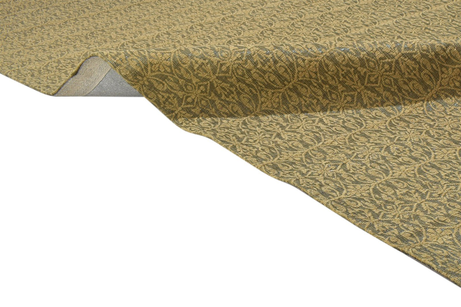 Jacquard Loom Gold Wool / Silk Rug 5X7 Modern French Trellis Room Size Carpet 7864177557653