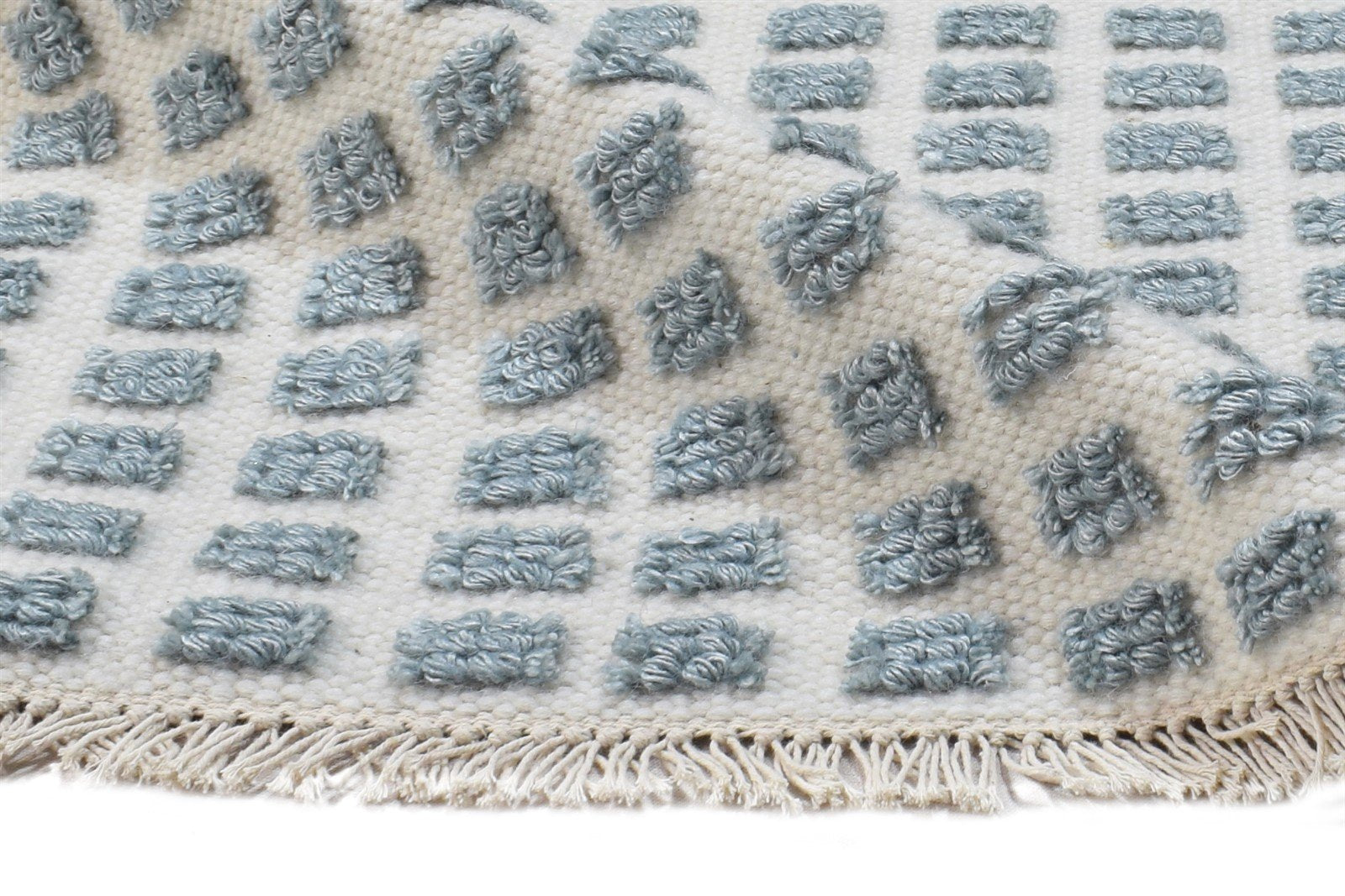Jacquard Loom Grey New Zealand Wool Rug 2X3 Modern Scandinavian Abstract Small 7865105514645