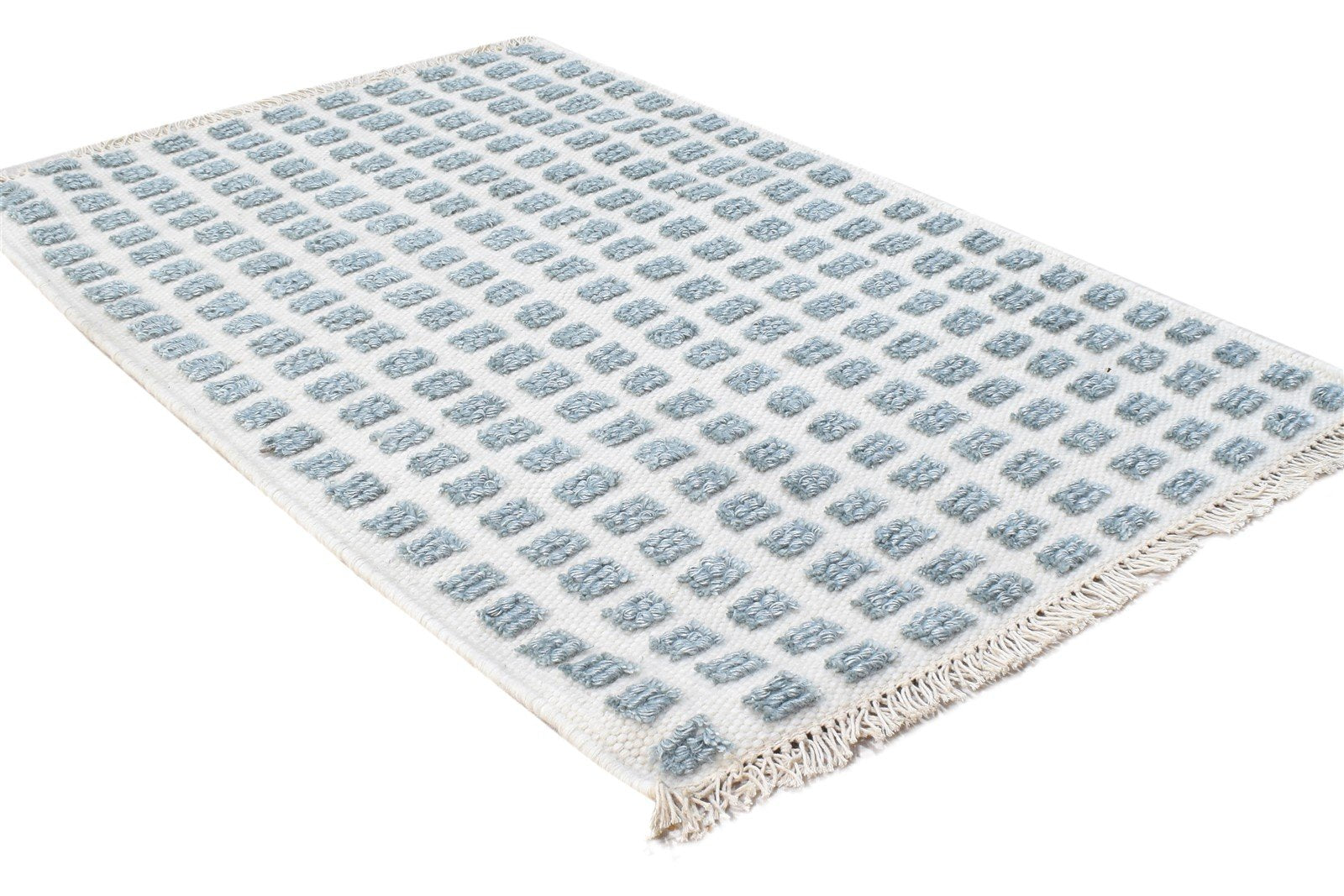 Jacquard Loom Grey New Zealand Wool Rug 2X3 Modern Scandinavian Abstract Small 7865105514645