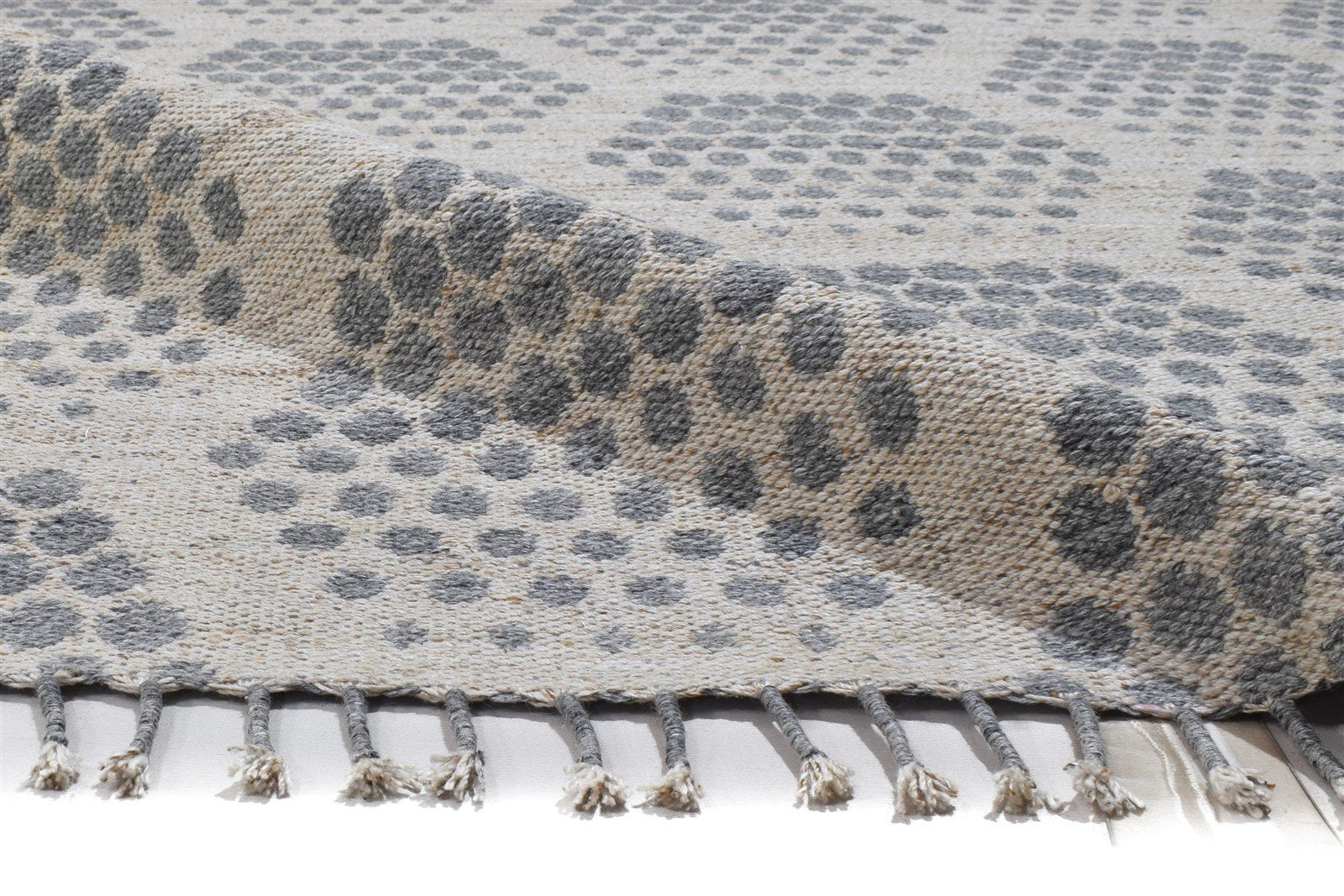 Jacquard Loom Grey Pet Yarn Rug 5X7 Modern Moroccan Geometric Room Size Carpet 7864164778133