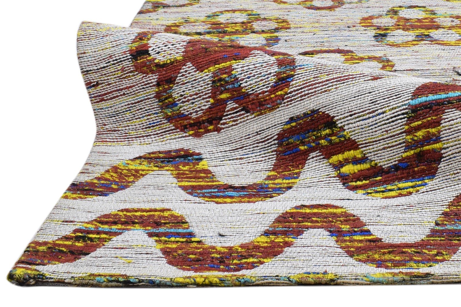 Jacquard Loom Grey Silk Rug 5' X 8' Modern Scandinavian Floral Room Size Carpet 7860700053653