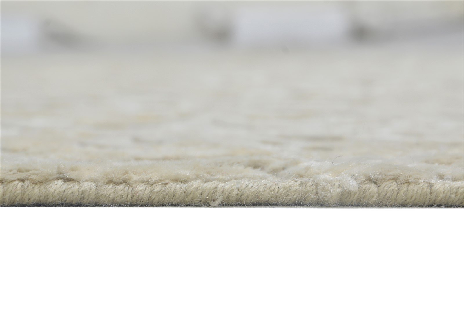 Jacquard Loom Grey Silk Rug 6' X 9' Modern French Damask Room Size Carpet 7864311971989