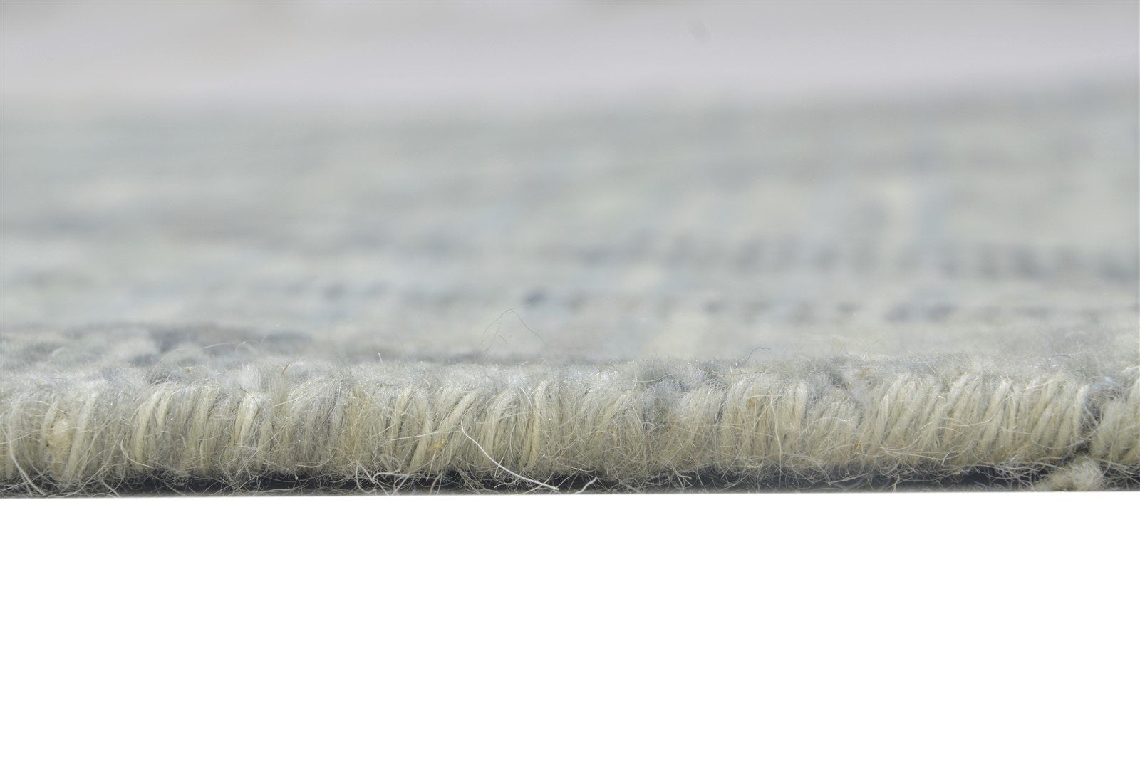 Jacquard Loom Grey Wool Silk Rug 2' X 8' Modern Moroccan Trellis Small Runner 7864146264213