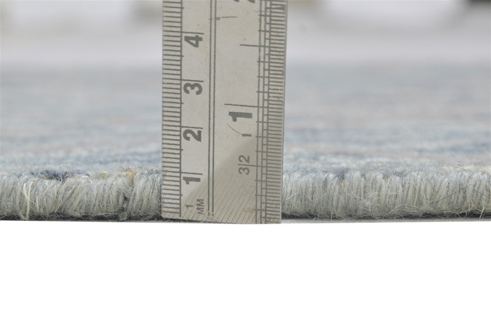 Jacquard Loom Grey Wool Silk Rug 2X8 Modern Scandinavian Geometric Small Runner 7864147247253