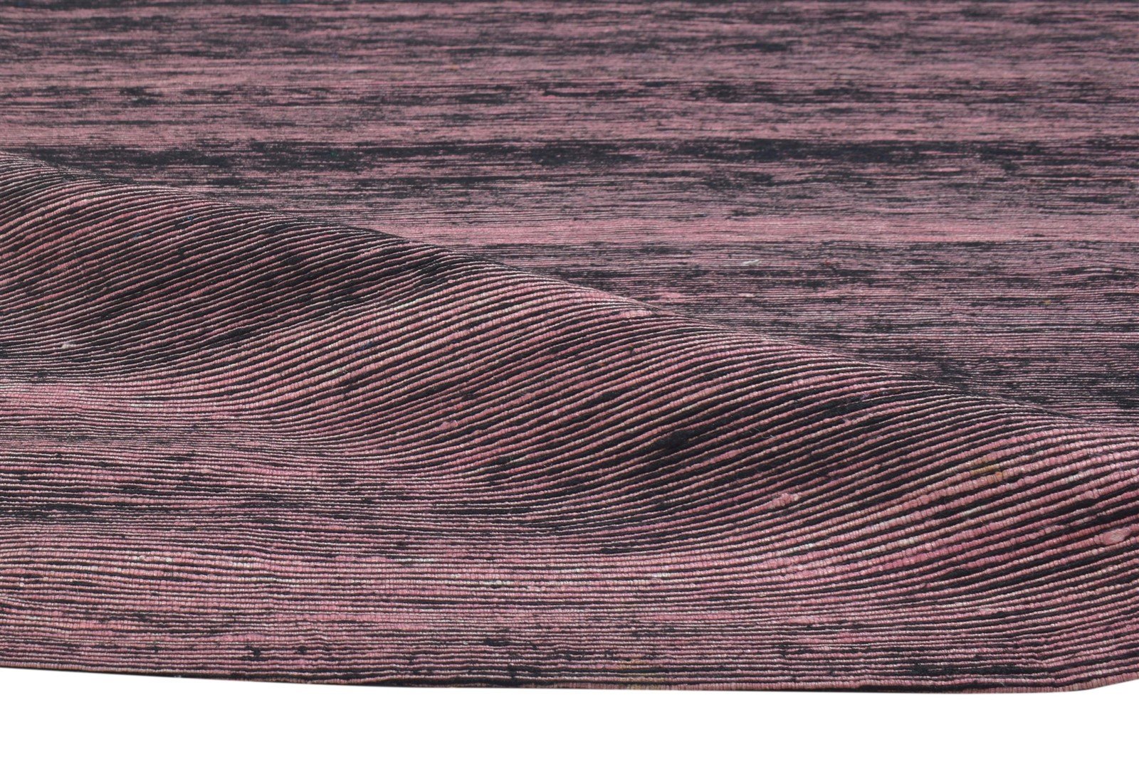 Grete Jacquard Loom Pink Wool / Silk Rug 5X7 Modern Bohemian Solid 7864177426581