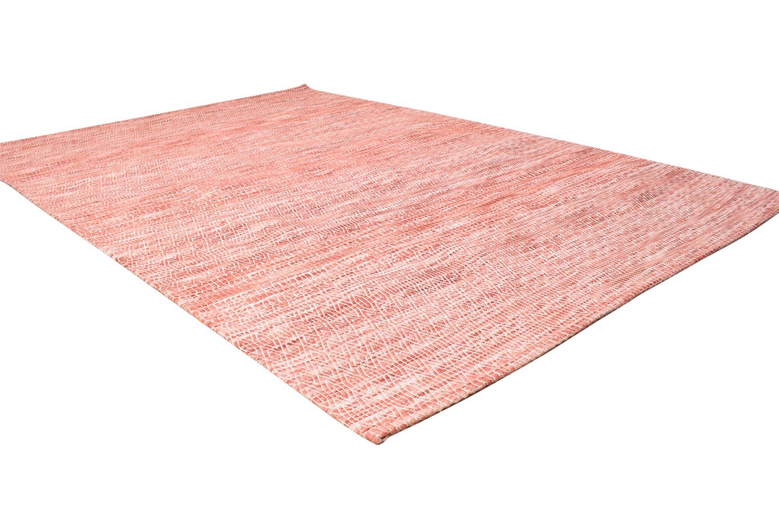 Elfreda Jacquard Loom Red Wool Rug 5' X 7' Modern Bohemian Solid 7864465916053