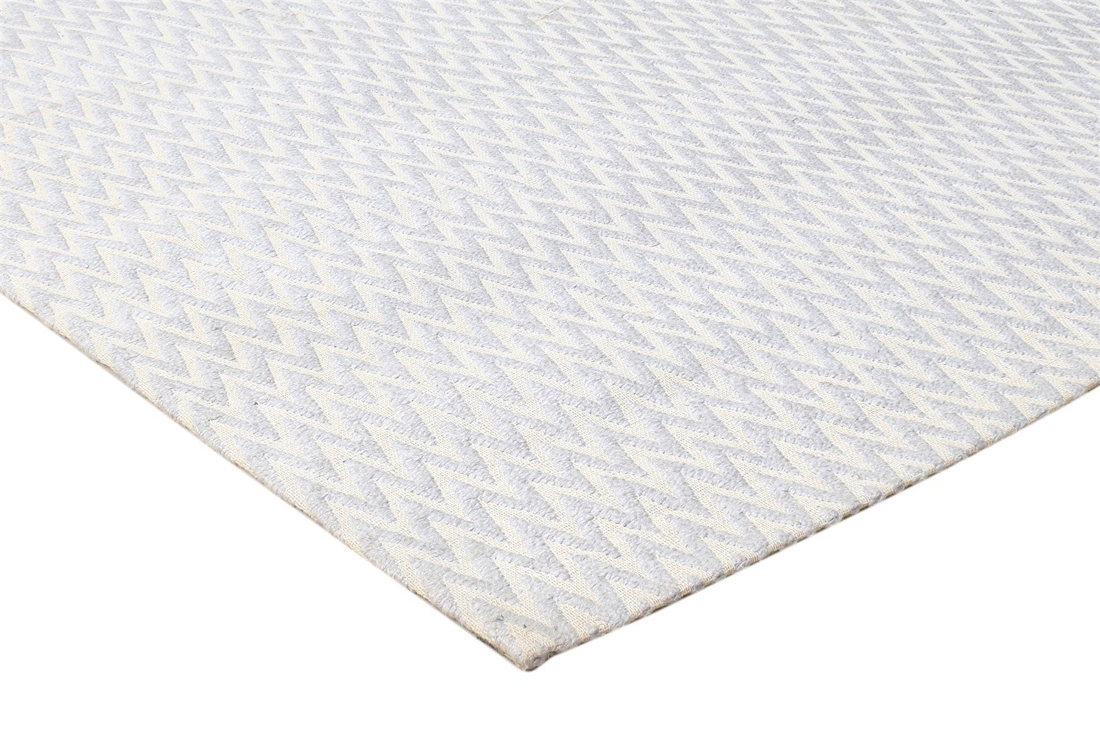 Merrielle Jacquard Silver Rug 5X7 Modern Jacquard Loom Scandinavian Chevron 7864464179349