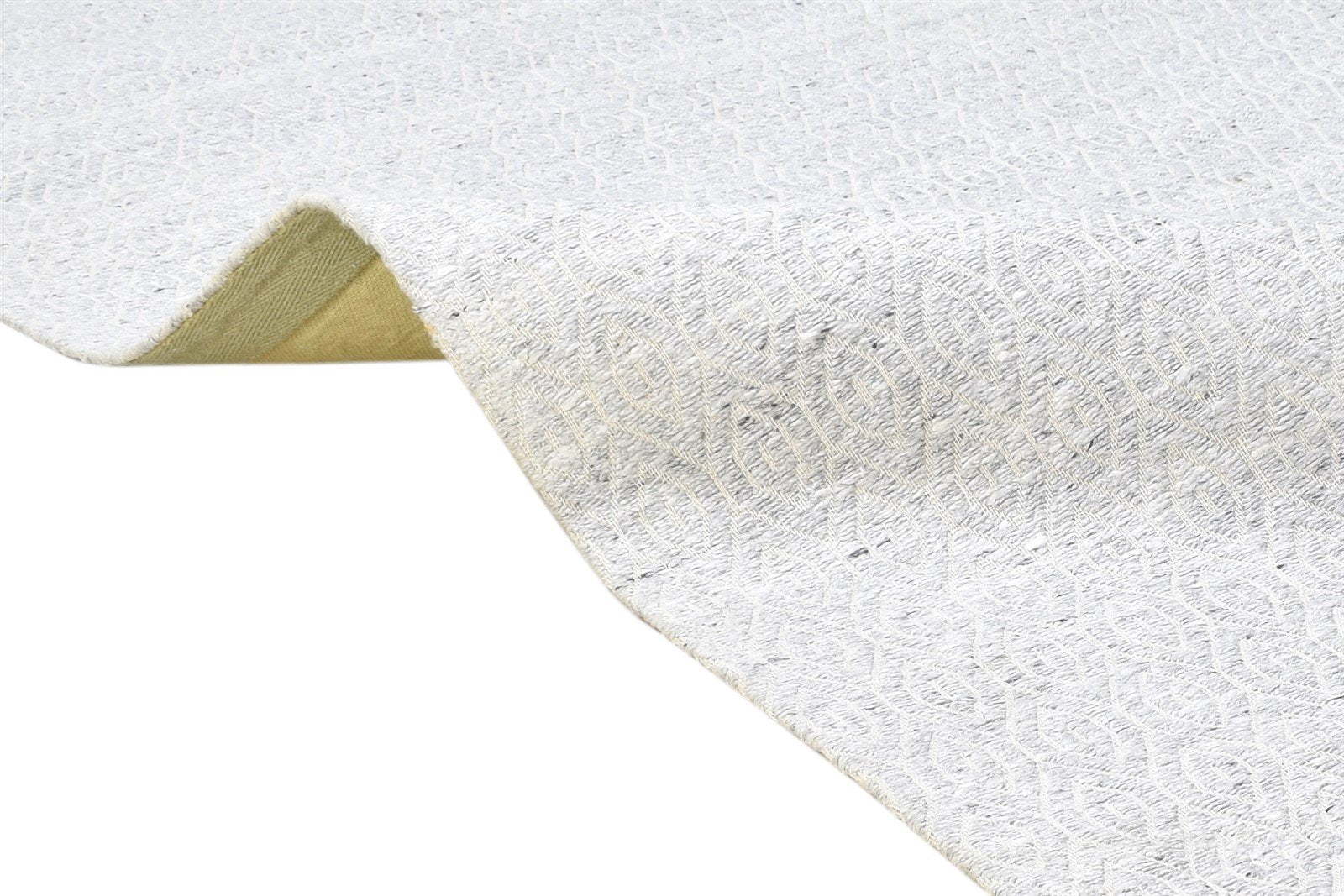 Jacquard Silver Rug 5X8 Modern Jacquard Loom Scandinavian Diamond Room Size 7864456741013