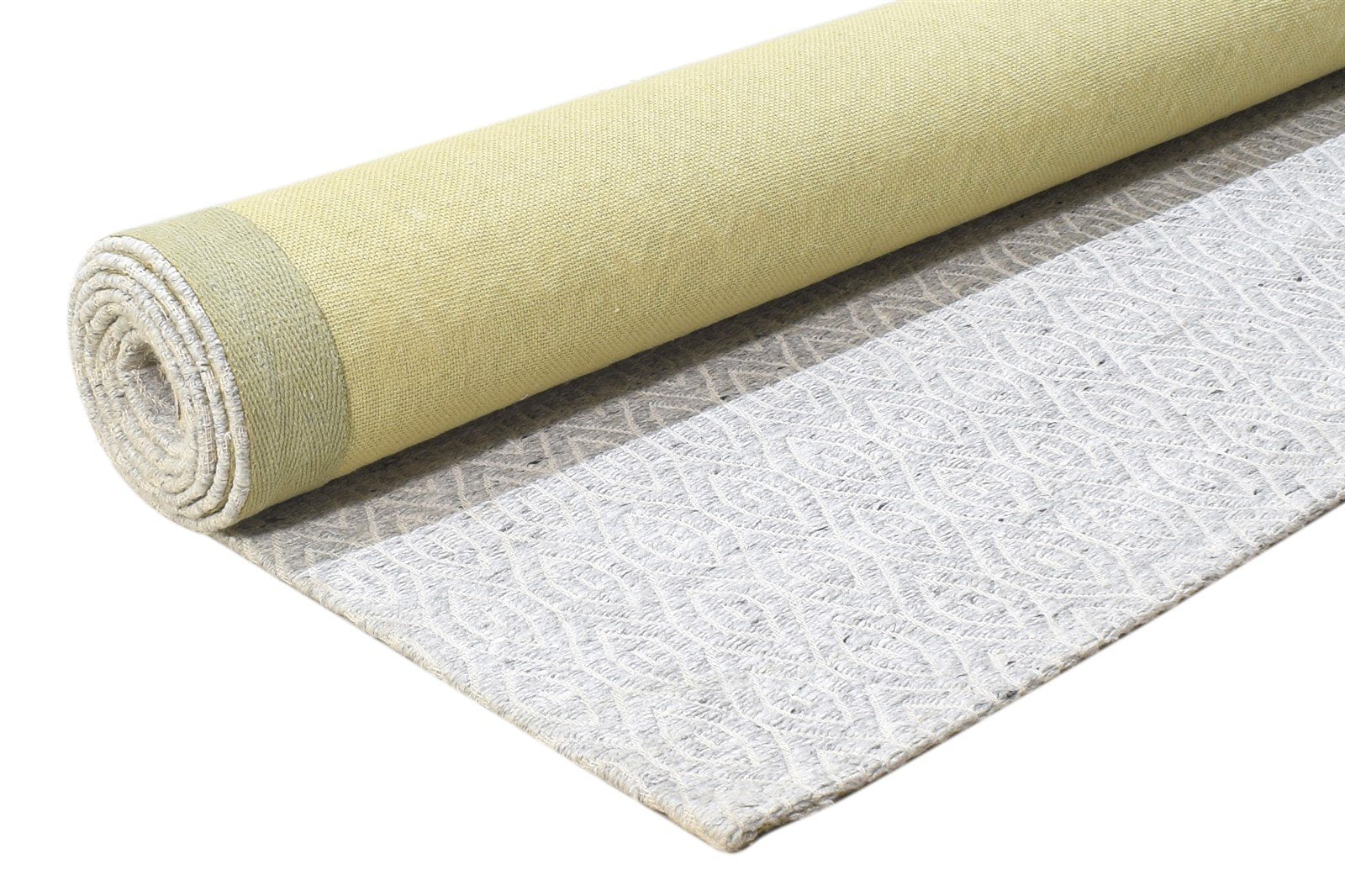 Jacquard Silver Rug 5X8 Modern Jacquard Loom Scandinavian Diamond Room Size 7864456741013