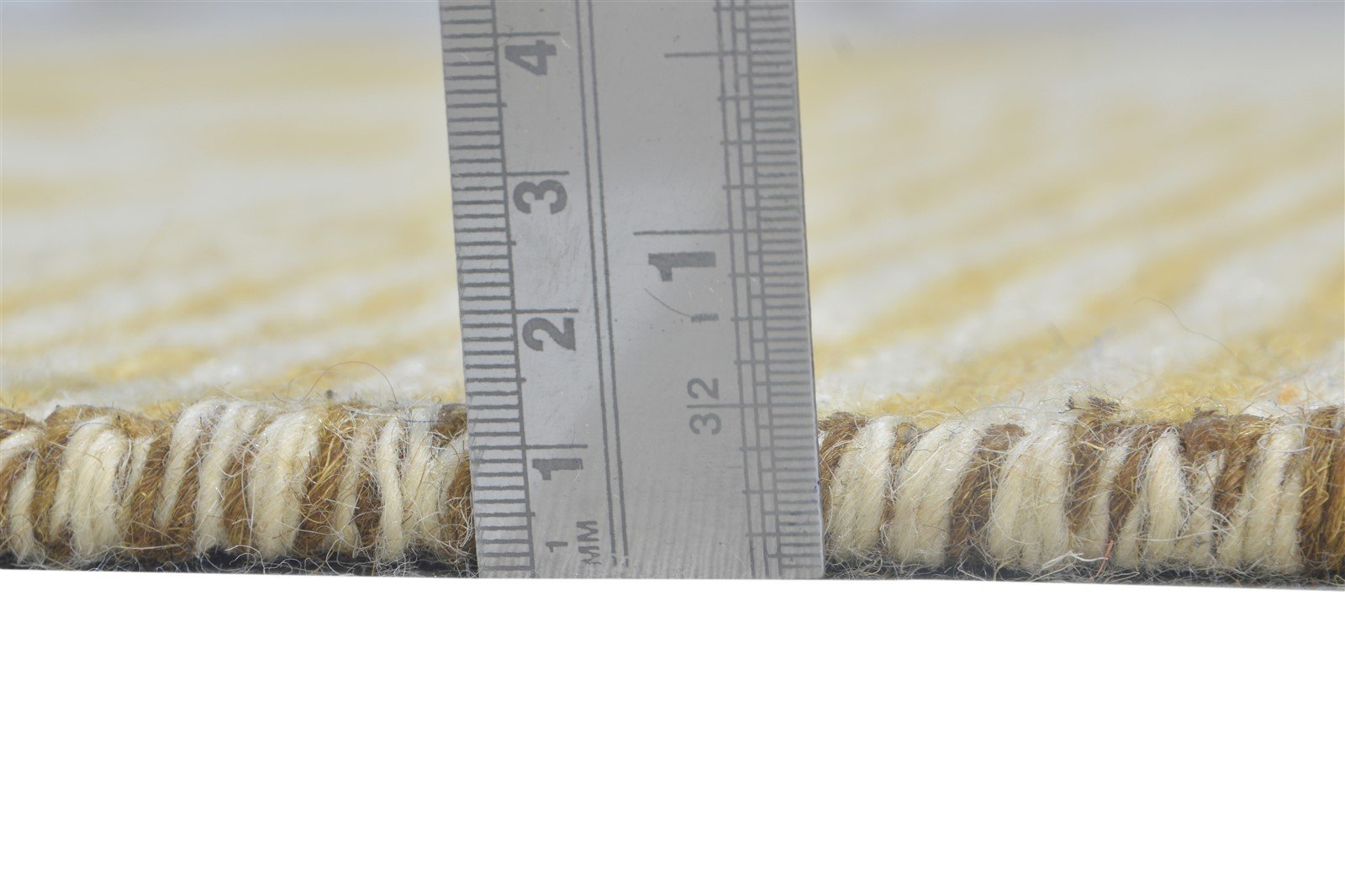 Jillana Wool Gold Rug 5X6 Southwestern Jacquard Loom American Tribal   7865004982421