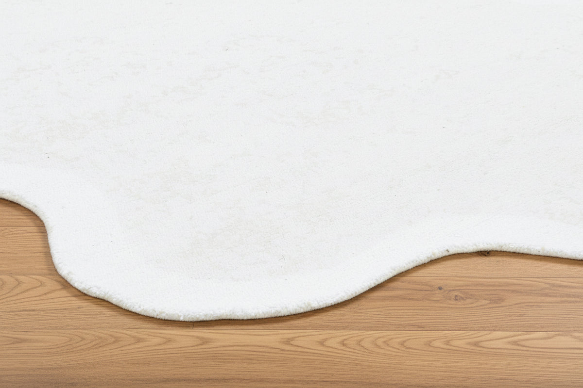 Joie Cloud Handmade White Kids Area Rug – Playroom Soft Nursery Rug 9126192087189