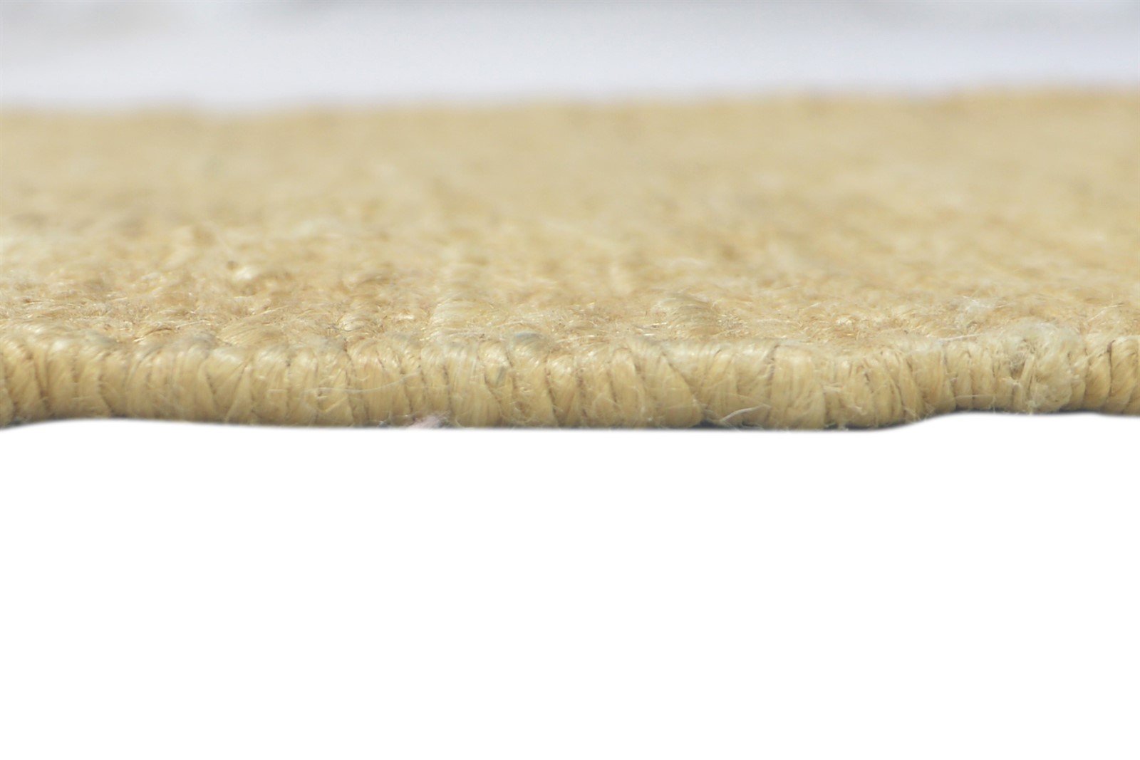 Jute Beige Rug 2' X 3' Modern Hand Knotted Scandinavian Solid Small Carpet 7860702445717