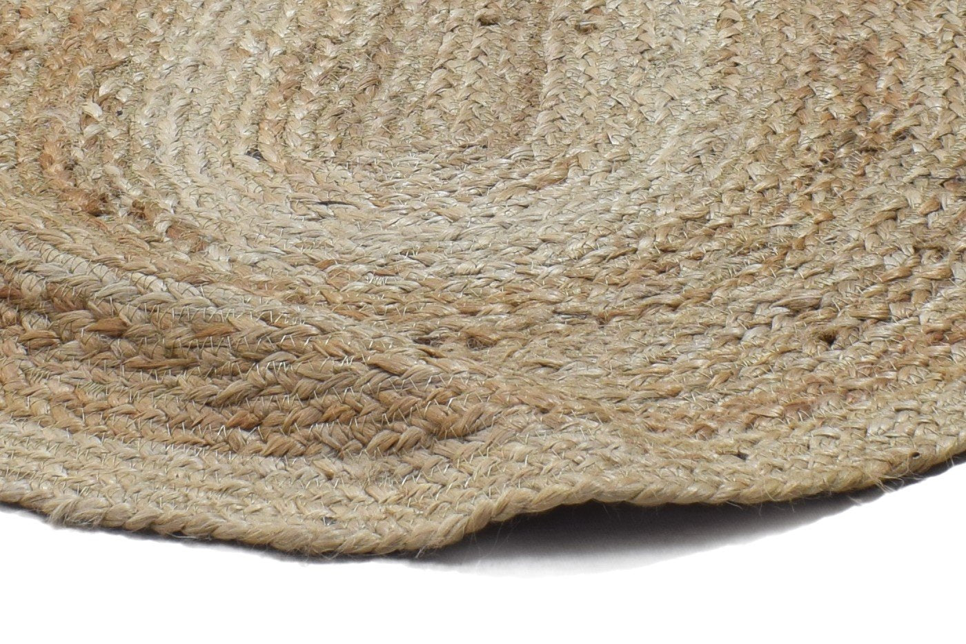 Jute Beige Rug 2' X 3' Modern Hand Woven Scandinavian Solid Small Carpet 7864133124245