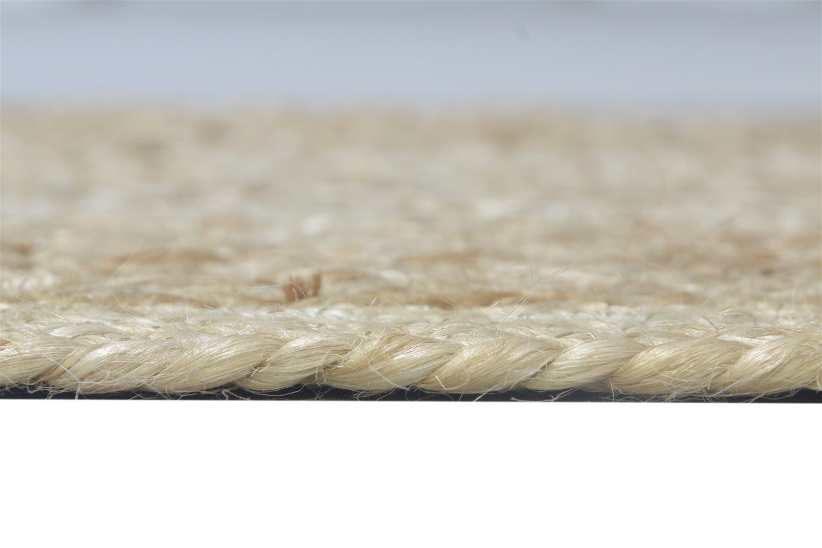 Jute Beige Rug 2' X 3' Modern Hand Woven Scandinavian Solid Small Carpet 7864133124245