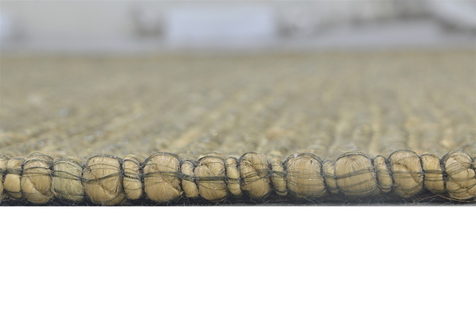 Jute Beige Rug 5' X 7' Modern Jacquard Loom Bohemian Solid Room Size Carpet 7864487116949