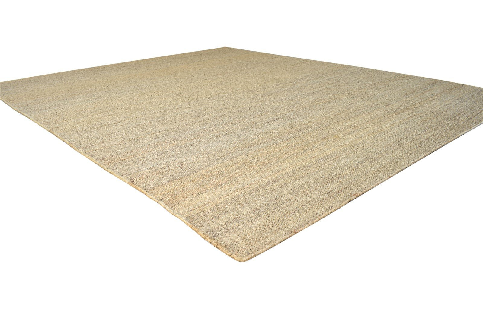 Jute Beige Rug 8' X 10' Modern Hand Woven Scandinavian Solid Large Carpet 7864779014293