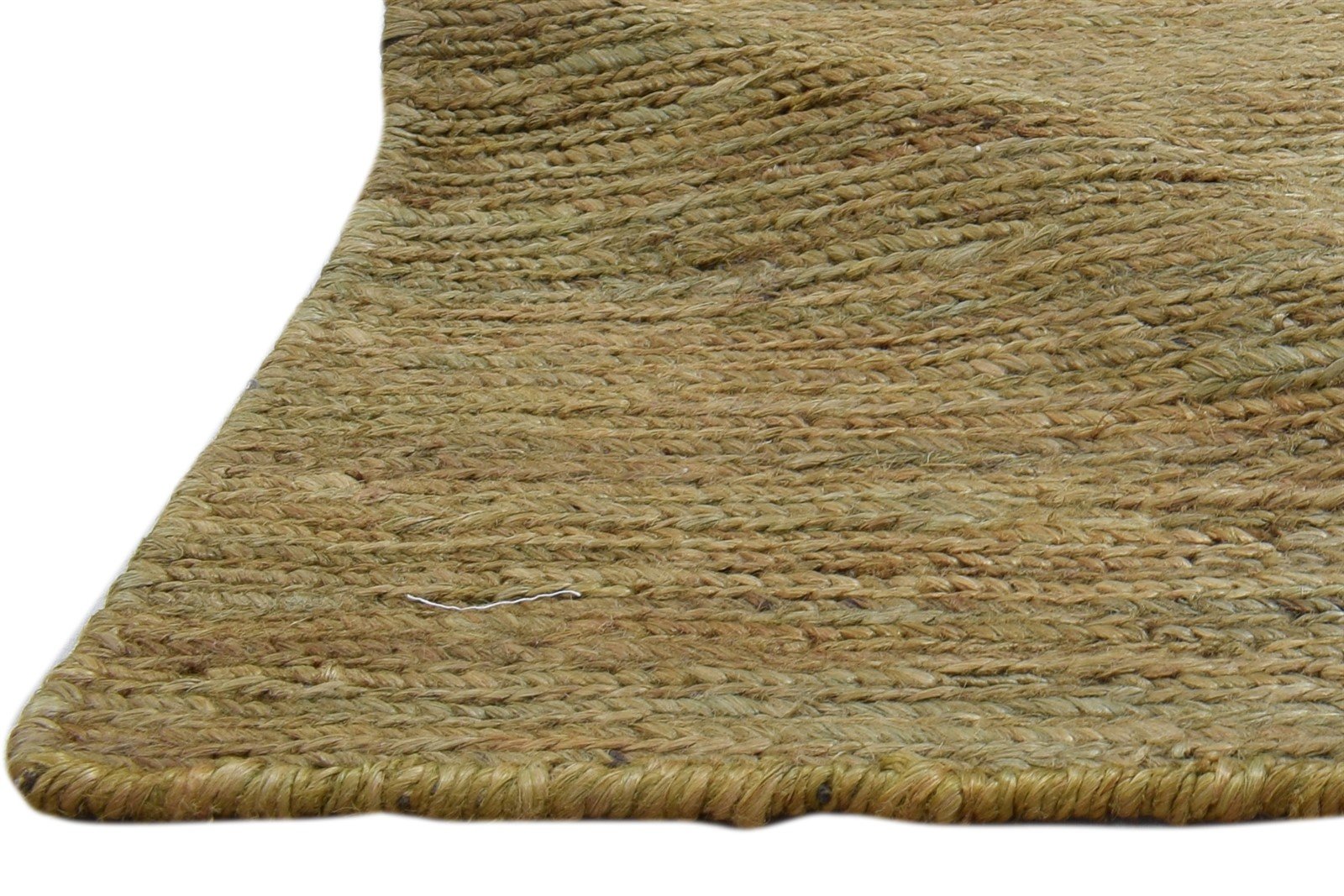 Jute Brown Rug 2' X 3' Modern Hand Knotted Scandinavian Solid Small Carpet 7860703428757