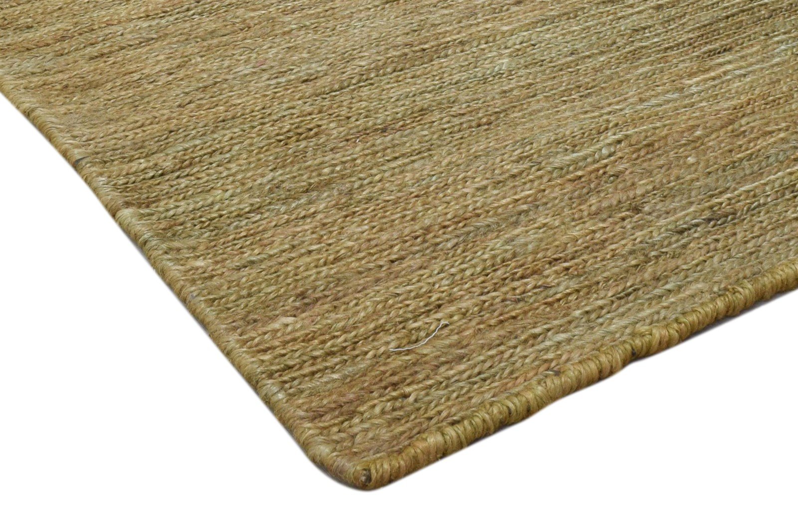 Jute Brown Rug 2' X 3' Modern Hand Knotted Scandinavian Solid Small Carpet 7860703428757