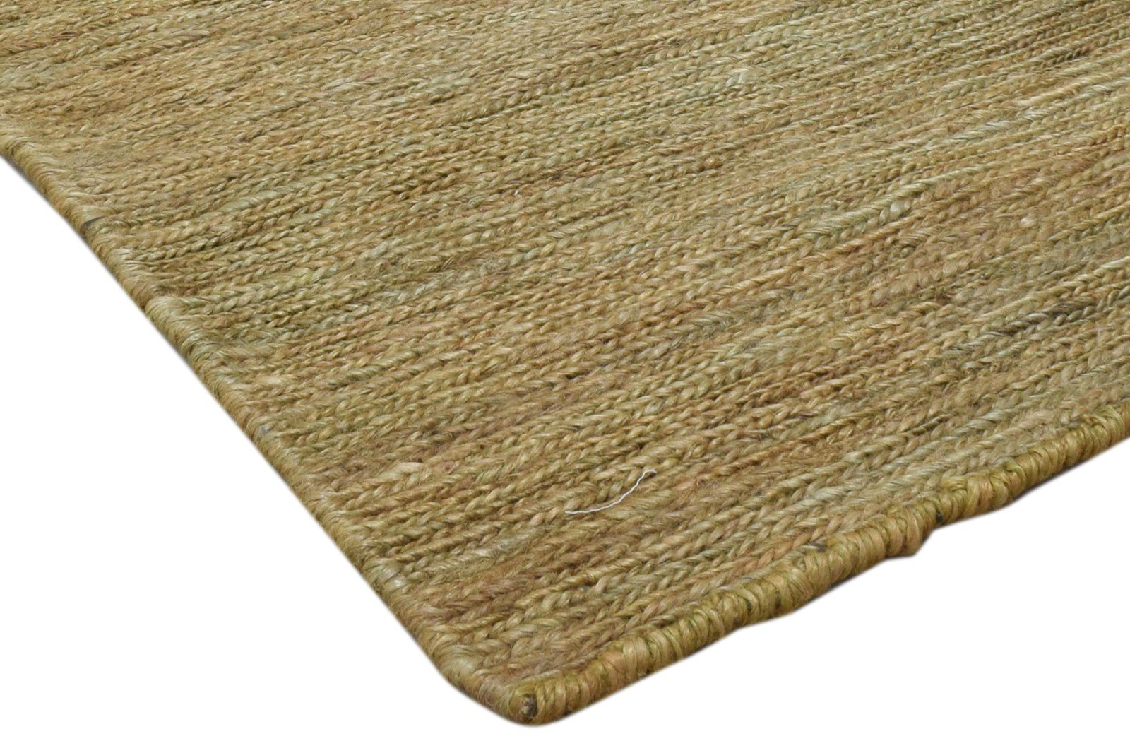 Jute Brown Rug 2' X 3' Modern Hand Knotted Scandinavian Solid Small Carpet 7860703428757