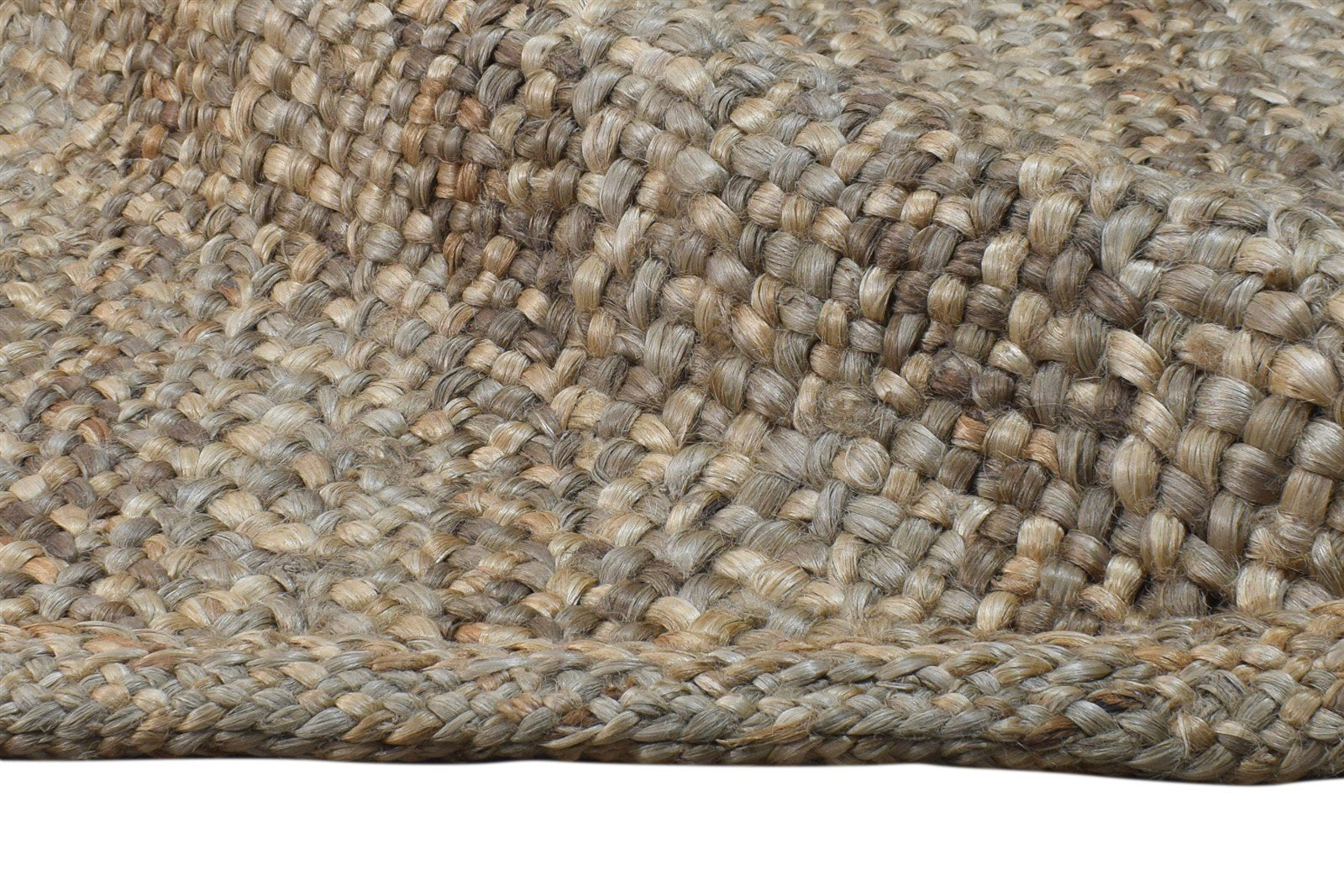 Jute Brown Rug 5' X 7' Modern Hand Woven Scandinavian Solid Room Size Carpet 7864963006613