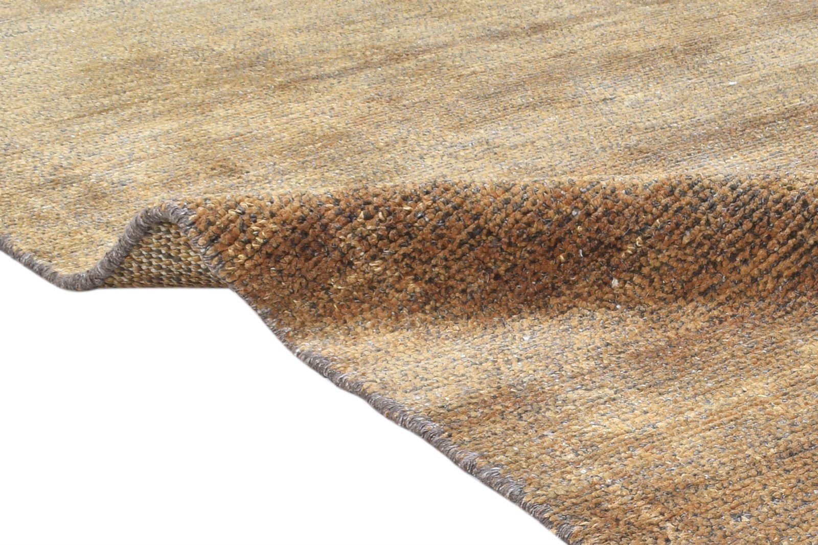 Jute Brown Rug 8' X 10' Modern Hand Woven Scandinavian Solid Large Carpet 7864781897877