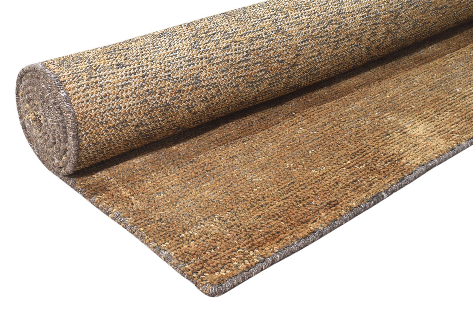 Jute Brown Rug 8' X 10' Modern Hand Woven Scandinavian Solid Large Carpet 7864781897877